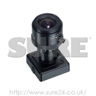 KPC-EXS700CV Board Camera 4-8mm VF 1/3" Ex-View Colour 380TVL 30mm sq 12V DC Internal