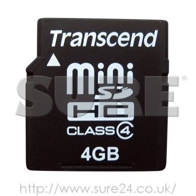 SDMINI4GB Secure Mini SD Digital Memory Card 4Gb