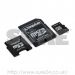 Kingston SD3IN18GB Secure Micro SD Card 8Gb with Adapters