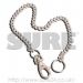 SGPRSCHN3 14" Purse Snatch Chain with Clasp and Split Ring Silver